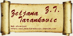 Željana Taranković vizit kartica